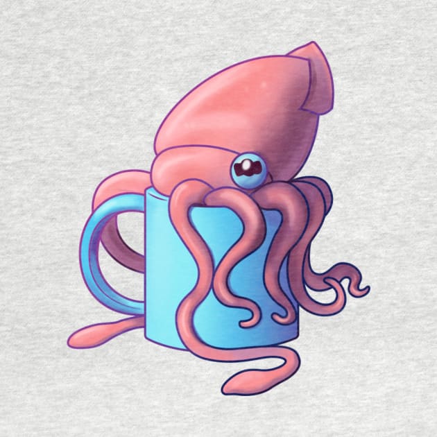 Coffee Cup Squid by MLMorris